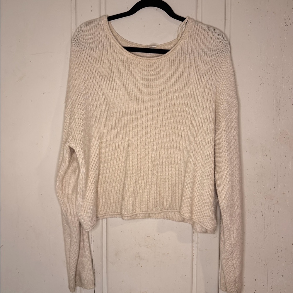Wishlist Cozy Cream Knit Sweater